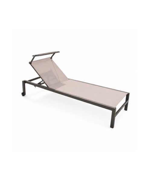 Lettino Prendisole Madison Antracite Taupe