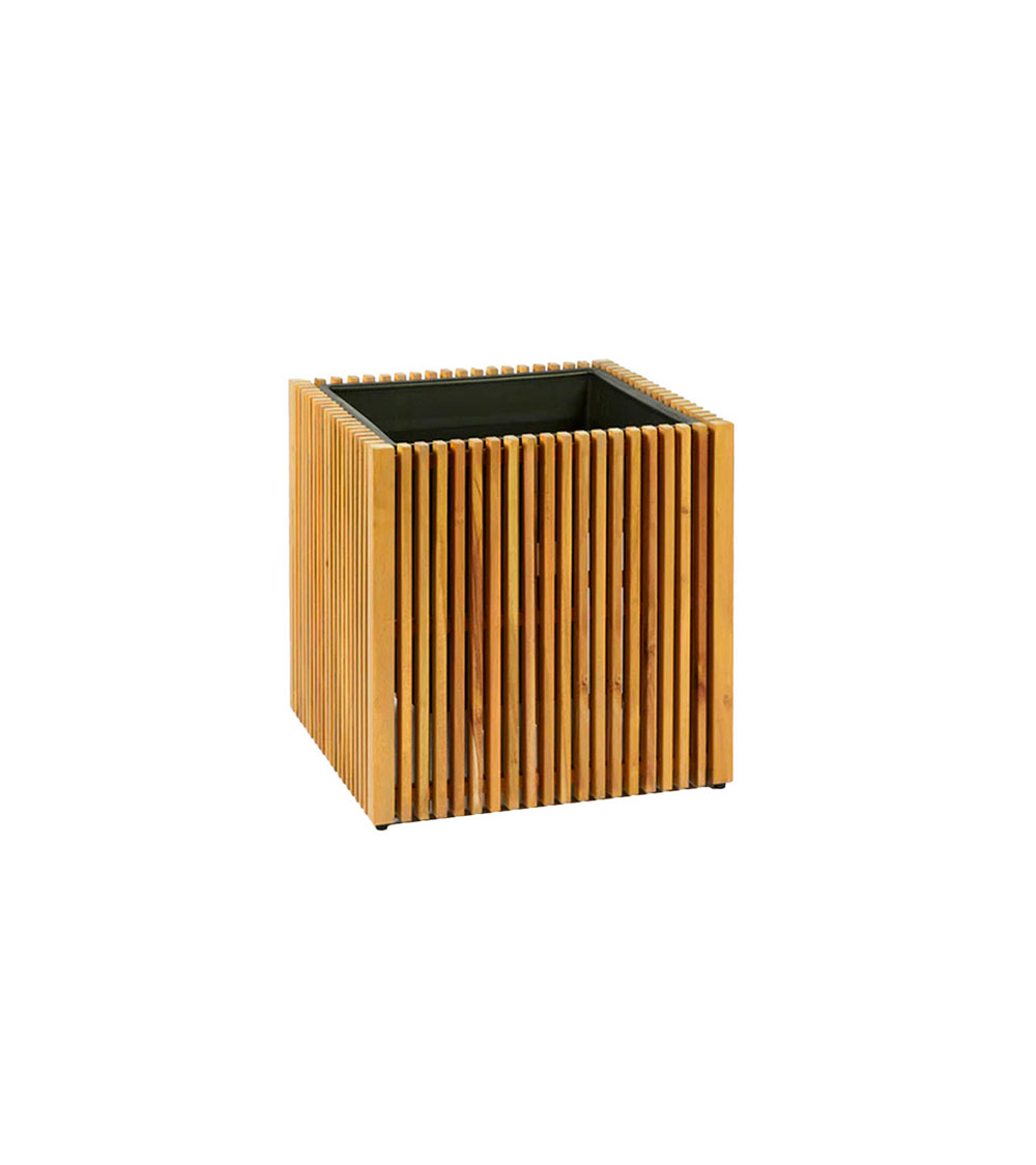 Vasi di Design per esterni Listelli Quadrato in Legno Small Vasi di Design per esterni Listelli Quadrato in Legno Small