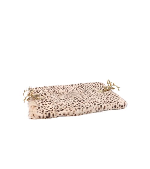 Vassoio in Pelliccia Leopardata Luxury