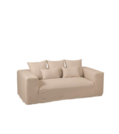 Divano in Lino Florida + 5 cuscini Sofa