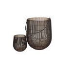 Black and Gold Wire Lantern