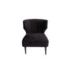 Poltrona Bristol in velluto Nero