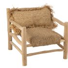 Poltrona Timon in Rafia/Teak