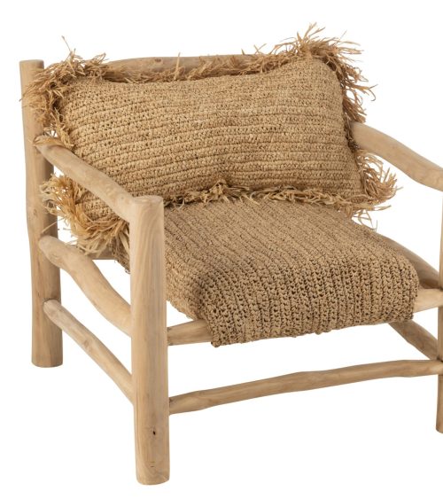 Timon Armchair in Raffia/Teak