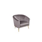 Poltrona Velvet Grigio