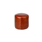 Pouf in pelle color Marrone Chiaro