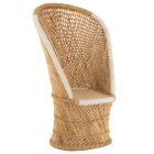 Sedia di design schienale bambù Naturale