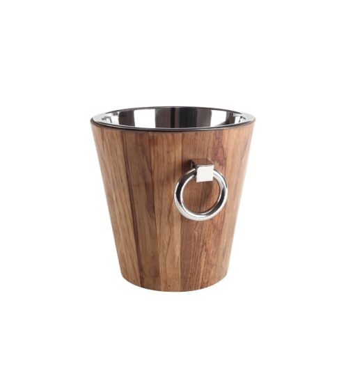 Spumantiera in teak St. Tropez Silver